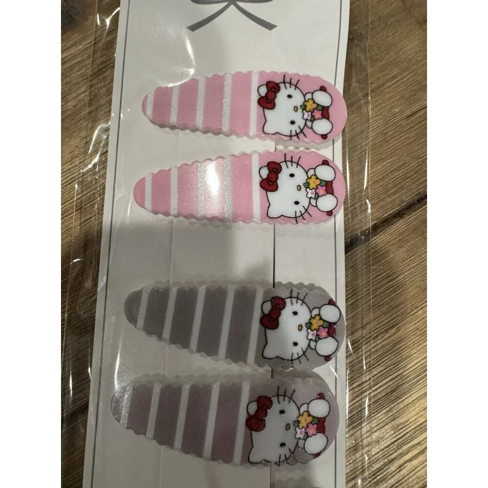 Kawaii Hello Kitty Hair Clips For All Hair Types Anime Cute Hair Stylers Gift